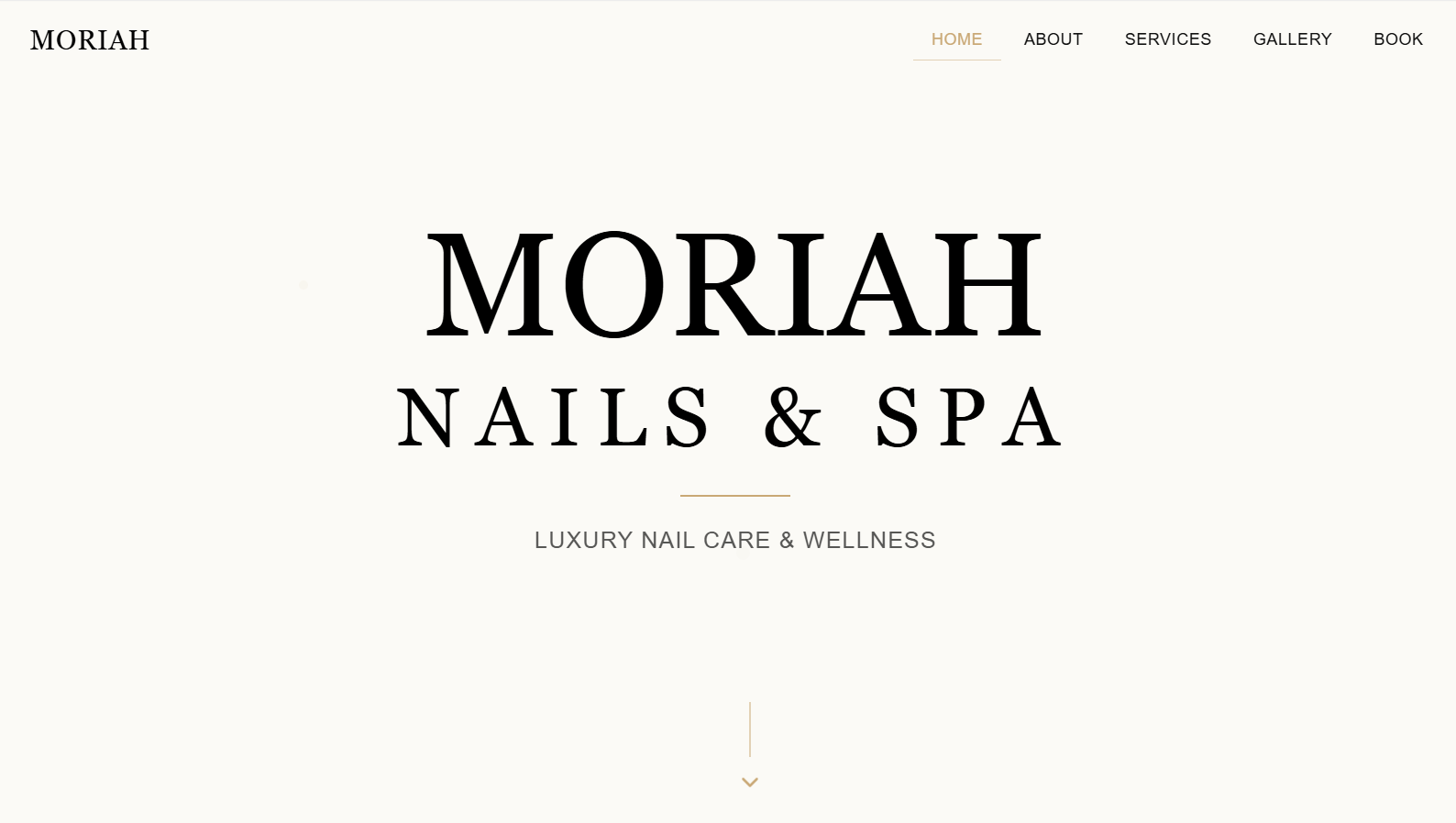 Boutique skincare website design
